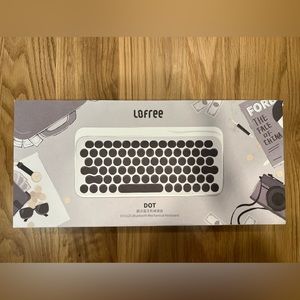 Lofree Dot Typewriter Inspired Mechanical Keyboard - Pure White / Black